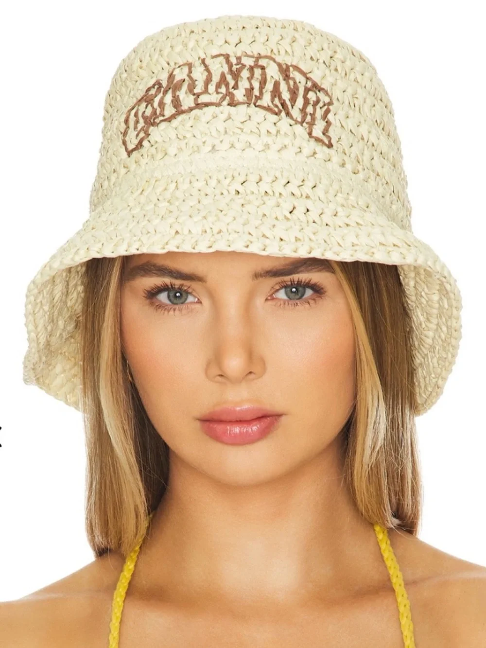 Ganni Summer Straw Bucket Hat